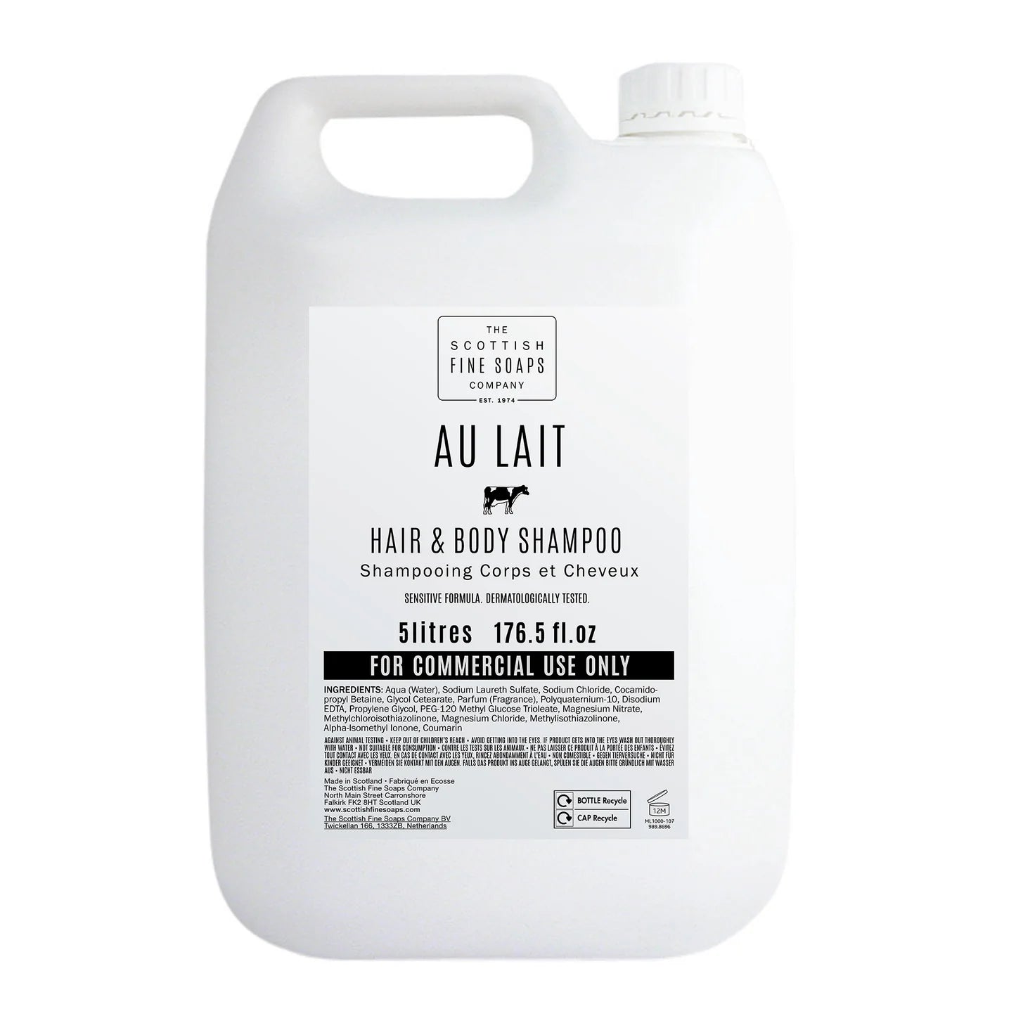 Au Lait Hair & Body Shampoo Refill – 5 Litres