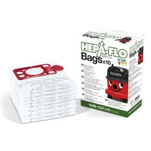 Numatic HEPA-FLO NVM-1CH Cloth Bags (Pack of 10)