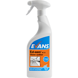Evans Est-Eem Unperfumed Cleaner Sanitiser 6x750ML